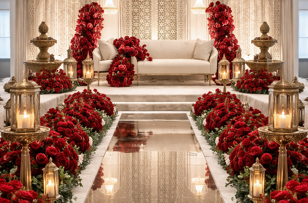 Baraat Décor in Scotland – Grand Wedding Entrance Styling by Events By Design